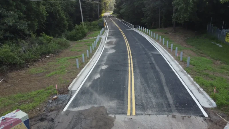 Stacks Road Striping project